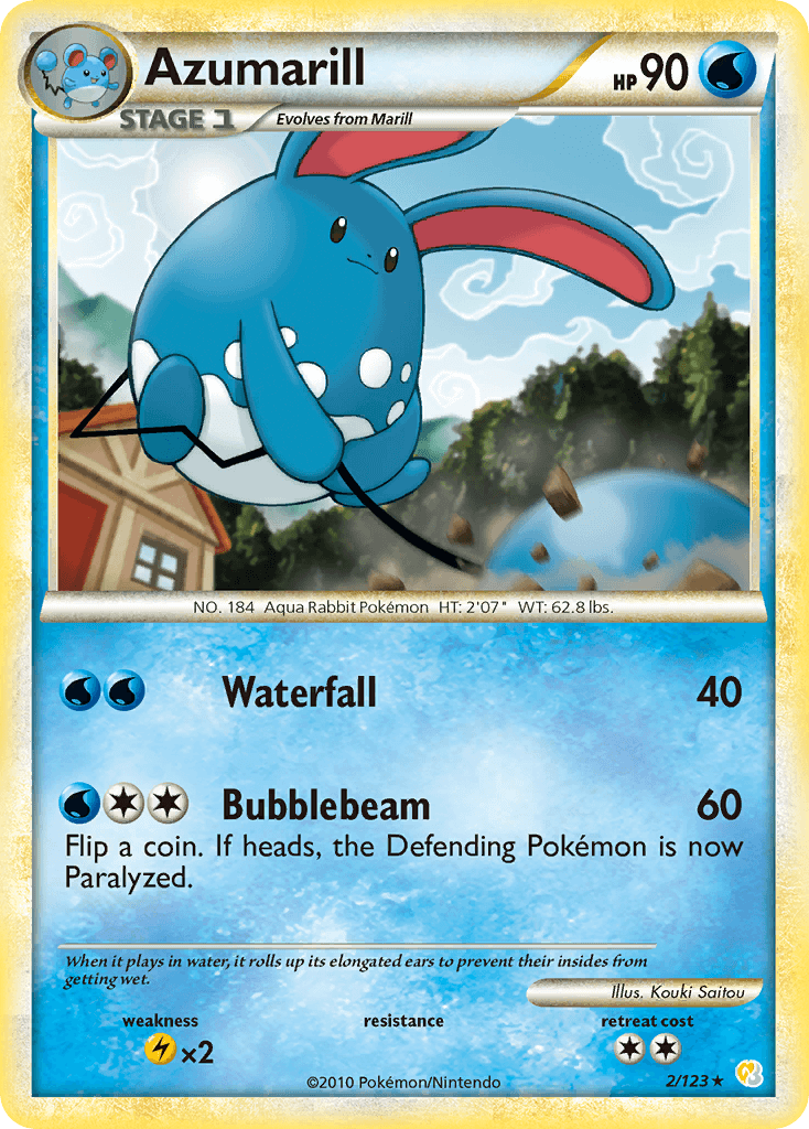 Azumarill (2/123) [HeartGold & SoulSilver: Base Set]