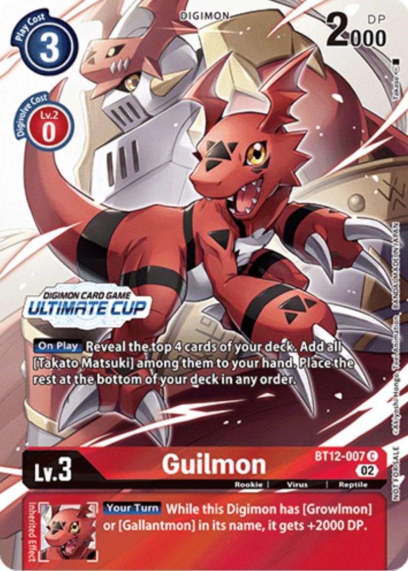 A Digimon card titled 