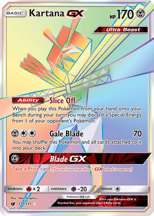 Kartana GX (117/111) [Sun & Moon: Crimson Invasion]