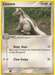 A Pokémon trading card of Linoone (34/106) [EX: Emerald] from the Pokémon series. The card shows a small, ferret-like Pokémon with a sleek, white body and brown stripes along its back. This Colorless type has 70 HP and two moves: "Body Slam" which does 10 damage and can paralyze the opponent, and "Claw Swipe" which inflicts 30 damage.
