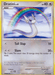 An illustration of a Dratini (91/146) [Diamond & Pearl: Legends Awakened] from Pokémon. Dratini, a Colorless blue serpentine dragon with a white underbelly, is set against a colorful rainbow sky. The card shows it's a basic Pokémon with 40 HP and its moves are "Tail Slap" and "Slam." The card's number is 91/146 and