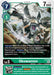 A Digimon trading card featuring Okuwamon [P-075] (Update Pack) [Promotional Cards] showcases a Level 5 Virus type with 7000 DP. The cost to play is 7, and the digivolution requirement is 3 from a Level 4 Digimon. The card's main image showcases an insectoid Digimon with green highlights, clawed appendages, and a red-eyed face—a perfect addition to any collection of promotional Digimon cards.