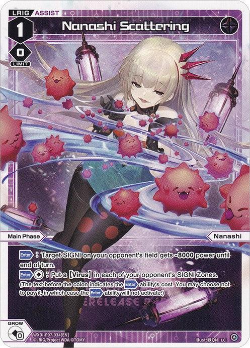 Nanashi, Scattering (Prerelease Party) (WXDi-P07-034[EN]) [Promo Cards]