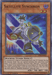 A Yu-Gi-Oh! card titled "Satellite Synchron [LED6-EN025] Super Rare." It has a purple background and depicts a robotic character with a satellite dish for a head and mechanical limbs. This Super Rare Tuner/Effect Monster boasts attributes including "DARK" type, 700 ATK, 100 DEF, and detailed effects listed in the description area.