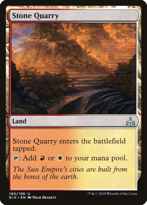 Stone Quarry [Rivals of Ixalan]