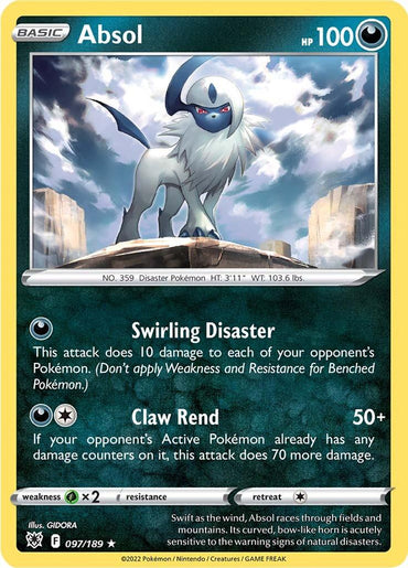 Absol (097/189) (Theme Deck Exclusive) [Sword & Shield: Astral Radiance]