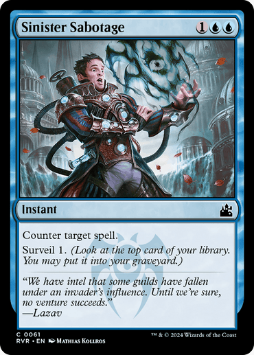 Sinister Sabotage [Ravnica Remastered]