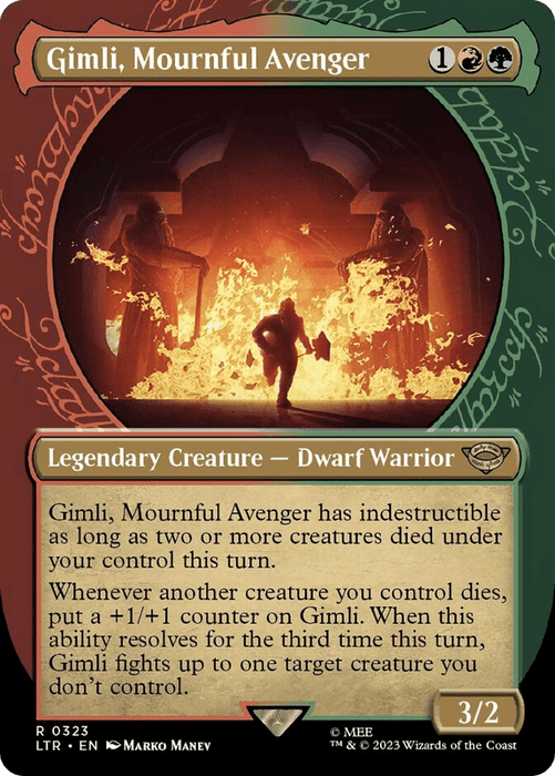 Gimli, Mournful Avenger (Showcase Ring Frame) [The Lord of the Rings: Tales of Middle-Earth]