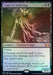 The image highlights an "Angel of Suffering" card from the Streets of New Capenna Prerelease Promos series by Magic: The Gathering. This Mythic Nightmare Angel creature card has a mana cost of three black and two colorless and features an illustration of an angel with dark wings, flowing robes, and a radiant aura. It possesses flying with a power/toughness rating of 5/3.