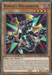 A Yu-Gi-Oh! trading card titled "Rokket Recharger [SDRR-EN003] Common," with a dark attribute, features a dragon-like robotic creature with guns and machinery incorporated into its body. This DARK monster has holographic swirling colors in the background. Its card text details special summon and defense abilities, perfect for a Structure Deck addition.