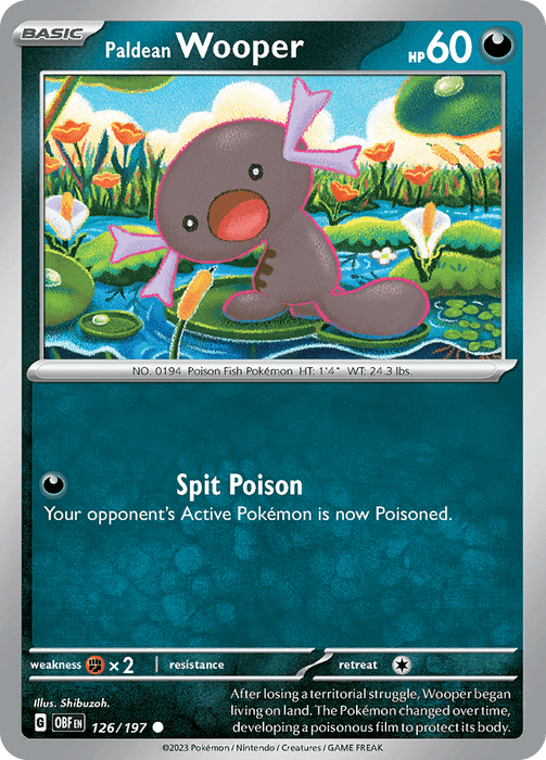 Paldean Wooper (126/197) [Scarlet & Violet: Obsidian Flames]