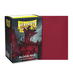 Dragon Shield: Standard 100ct Sleeves - Blood Red (Matte)