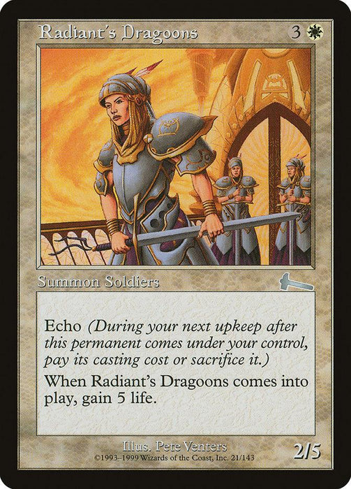 Radiant's Dragoons [Urza's Legacy]