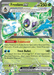 A Pokémon Froslass ex (003/182) [Scarlet & Violet: Paradox Rift]. It has a silver and green Tera design, reminiscent of a Grass Type, and features artwork of Froslass with purple eyes and a ghostly appearance. This Double Rare card includes the Evanescent ability and Frost Bullet attack, along with other standard Pokémon card information from the brand Pokémon.