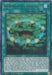 The image showcases the Yu-Gi-Oh! Opening of the Spirit Gates [MP21-EN251] Ultra Rare trading card. It features spell glyphs in a circle on a blue mystical background. Below lies a description box detailing its effects and use in the game. This 1st Edition Continuous Spell card is labeled MP21-EN251.
