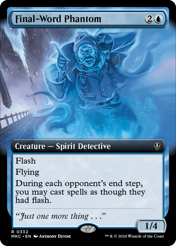 A blue Magic: The Gathering card titled 