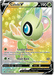 A Pokémon trading card from the Sword & Shield: Chilling Reign expansion featuring Celebi V (160/198) with 190 HP. Celebi, a small green fairy-like Pokémon, is illustrated against a sparkling, radiant background. This Ultra Rare card details two moves: Leaflet Dance and Slash Back. It has weaknesses to fire, no resistance, and a retreat cost of one.