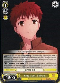 Kind Soul, Shirou (FS/S34-TE05 TD) [Fate/Stay Night [Unlimited Blade Works]]