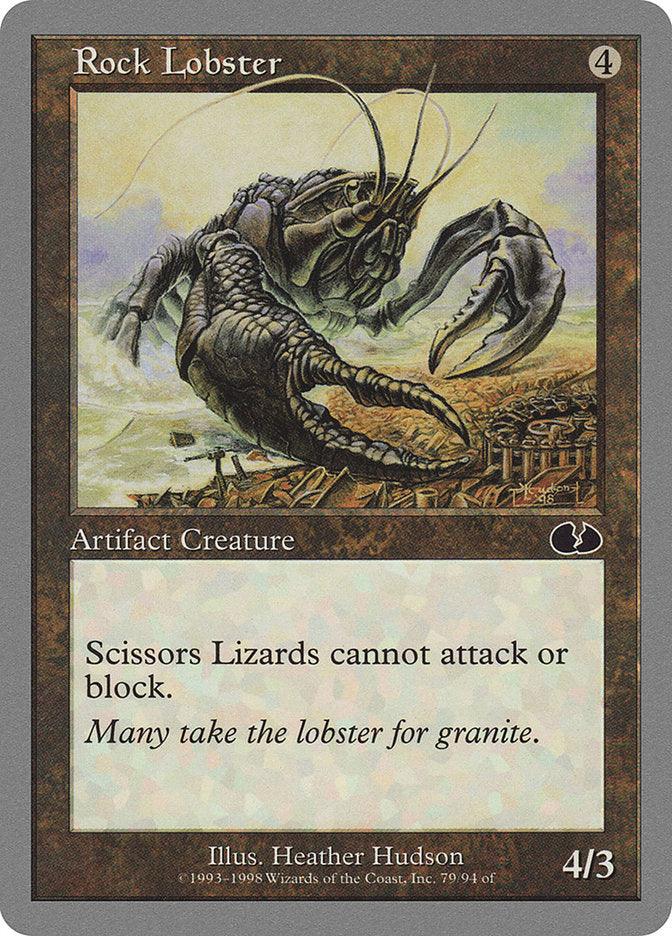 A Magic: The Gathering product, Rock Lobster [Unglued], features a card titled 