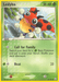 A Common Pokémon trading card from the Team Rocket Returns set featuring Ledyba (64/109) [EX: Team Rocket Returns]. The card is green and yellow with an image of the red and black polka-dotted insect-like Ledyba. It has 50 HP and two attacks: "Call for Family" and "Beat." Illustrated by Kagemaru Himeno, it includes a Grass symbol.