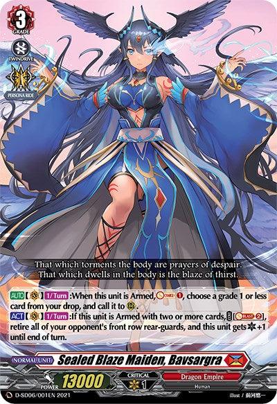 Sealed Blaze Maiden, Bavsargra (D-SD06/001EN) [Mirei Minae: Sealed Blaze Maiden]