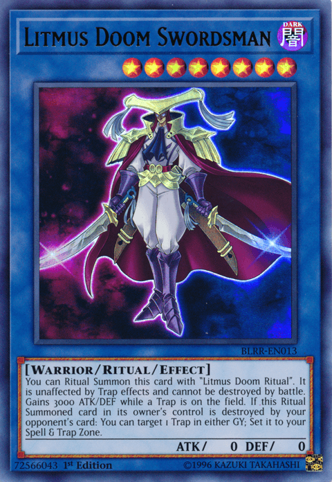 Litmus Doom Swordsman [BLRR-EN013] Ultra Rare