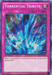 Image of a Yu-Gi-Oh! trading card named "Torrential Tribute [LCJW-EN294] Secret Rare." This Secret Rare card has purple borders and an abstract explosion with blue, white, and pink hues. The text reads: "When a monster(s) is Summoned: Destroy all monsters on the field." It's a 1st Edition with ID LCJW-EN294.