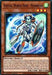The image showcases a Yu-Gi-Oh! trading card titled "Virtual World Hime - Nyannyan [PHRA-EN099] Super Rare," an Effect Monster from Phantom Rage. It depicts a robotic girl with cat ears and tail, holding a large sword and shield, surrounded by glowing blue energy. The card has 1500 attack and 1500 defense points with orange borders.
