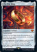 Image of a Magic: The Gathering card titled "The One Ring [The Lord of the Rings: Tales of Middle-Earth]." This Legendary Artifact card, inspired by The Lord of the Rings, features a golden ring floating amidst swirling red-orange flames. It has a casting cost of 4 and describes the ring's indestructibility and various effects involving burden counters.