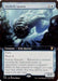 A Magic: The Gathering card titled "Aboleth Spawn (Extended Art) [Commander Legends: Battle for Baldur's Gate]" from the Magic: The Gathering set. It features a blue, serpent-like creature with multiple eyes and sharp teeth. Labeled as a rare "Creature — Fish Horror," it boasts Flash, Ward 2, and an ability called "Probing Telepathy." Stats: 2/3.