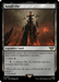 A Magic: The Gathering product titled "Barad-dur [The Lord of the Rings: Tales of Middle-Earth]." It's a Legendary Land card with dark, menacing spires rising into a red and black ominous sky. The card's abilities include generating black mana and activating an ability based on the number of orcs controlled. Flavor text by Gandalf is included.