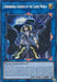 A Yu-Gi-Oh! trading card featuring "Underworld Goddess of the Closed World [MP22-EN028] Prismatic Secret Rare" from the 2022 Tin of the Pharaoh's Gods. The card has a blue border and depicts a dark, ethereal female figure in a flowing dress. This Prismatic Secret Rare is a Fiend Link/Effect Monster with ATK 3000 and LINK-5 rating.