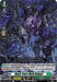 The trading card titled "Black Tears Husk Dragon (D-BT01/050EN) [Genesis of the Five Greats]" from Bushiroad showcases a fierce, dark dragon adorned with chains and spiked armor, emerging from a dark, ominous background. Capturing the essence of Stoicheia's "Genesis of the Five Greats," it features 10000 power, grade 2, Shield 5000, along with strategic abilities for gameplay.