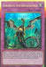Image of a Yu-Gi-Oh! trading card titled "Infinite Impermanence [MAGO-EN052] Gold Rare." This Gold Rare card from the Maximum Gold series features a mystical dragon standing on its hind legs with wings spread, encircled by glowing green energy and inscriptions. The text box below contains the card's effects and conditions. The border is deep purple.
