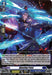 The "Amazing Frost" (D-BT05/023EN) card from Bushiroad's "Cardfight!! Vanguard" game, featured in the Triumphant Return of the Brave Heroes series, portrays an ethereal figure wielding icy blue and red energy blades. As a Double Rare card, it includes a power value of 10,000, critical value of 1, and grade/twin drive/intercept icons.