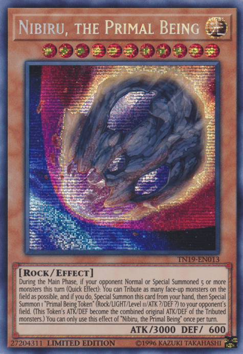 The image showcases a Yu-Gi-Oh! trading card named 