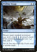 Trading card titled "Perilous Voyage [Ixalan]" from Magic: The Gathering. Features an illustration of a figure in pirate attire, gripping a rock as they tumble down a torrent of water. This instant has a magic cost of 1 and one blue mana symbol, describing returning a nonland permanent to its owner's hand.