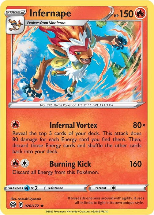 Infernape (026/172) [Sword & Shield: Brilliant Stars]