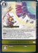 A trading card titled "Lonkhe Adistakto [BT10-101] [Xros Encounter Pre-Release Cards]" under the Digimon brand. It costs 8 and is classified as an Option card. The card showcases a battle scene featuring the Digimon character Pulsemon, with descriptive text outlining its gameplay effects, emphasizing color requirements and modifying an opponent's Digimon DP based on security cards.
