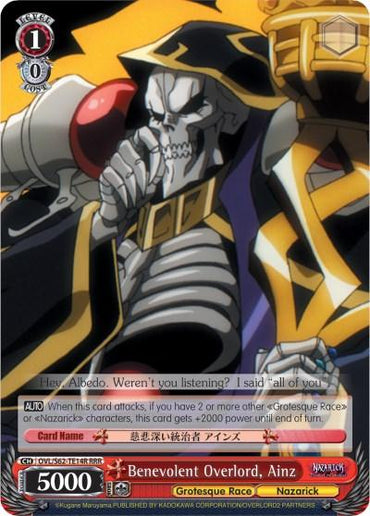 Benevolent Overlord, Ainz (OVL/S62-TE14R RRR) [Nazarick: Tomb of the Undead]