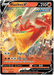 A Pokémon card featuring Blaziken V (020/198) [Sword & Shield: Chilling Reign], a fiery, bird-like Pokémon from the Sword & Shield: Chilling Reign set. This Ultra Rare card has 210 HP and the Rapid Strike label. Moves include High Jump Kick (50 damage) and Fire Spin (210 damage, discard 2 Energy). The card's dynamic illustration captures Blaziken in action.