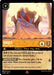 A rare Disney game card depicting "Hades - King of Olympus (5/204) [The First Chapter]." The First Chapter features an illustration of a blue-skinned character with fiery hair, sitting on a throne in a golden robe, surrounded by a pinkish background. The card's attributes include a cost of 8, 6 strength, and 7 willpower. Abilities: "Shift 6" and "Sinister Plot.