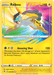 A Pokémon Raikou (050/185) [Sword & Shield: Vivid Voltage] from the Pokémon set featuring Raikou. This Ultra Rare card depicts Raikou as a yellow, tiger-like creature with black markings, a purple mane, and a blue tail. With 110 HP, it belongs to the Lightning type and boasts Raikou's Amazing Shot attack that deals 120 damage to an opponent's Benched Pokémon.
