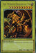 A Yu-Gi-Oh! trading card featuring "The Winged Dragon of Ra (25th Anniversary) [LC01-EN003] Ultra Rare." The 25th Anniversary Edition card displays an intricate artwork of a golden dragon with large wings and glowing eyes. The background is fiery and mystical. Text at the top reads the card's name. Below is a description and stats area.