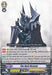 Image of a The Dark Dictator (PR/0025EN) [Promo Cards] trading card from Bushiroad. The card features an armored, dark knight from the Shadow Paladin clan holding a large sword and a shield with blue glowing elements. The character has a helmet with horns. Text on the card includes the name "The Dark Dictator," stats, abilities, and flavor text starting with "My sword shall guide you into the dark abyss.