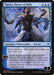 Magic: The Gathering card depicting "Narset, Parter of Veils [War of the Spark]," a Legendary Planeswalker from the War of the Spark set. Artwork shows her in a dynamic pose with blue accents. The text box includes abilities that limit opponents to drawing one card and allows drawing noncreature, nonland cards. Cost: 1 colorless, 2 blue mana. Loyalty: 5.
