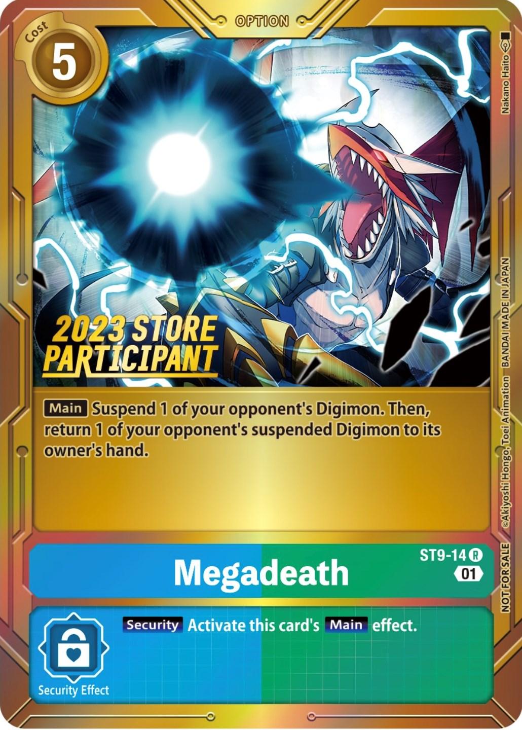 A digital card from the Digimon card game, featuring the 