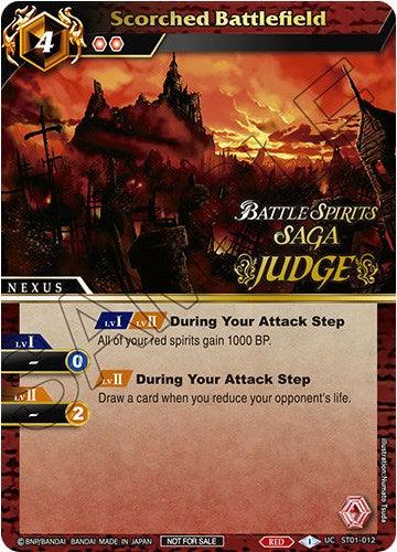 Scorched Battlefield (Judge Pack Vol. 1) (ST01-012) [Battle Spirits Saga Promo Cards]