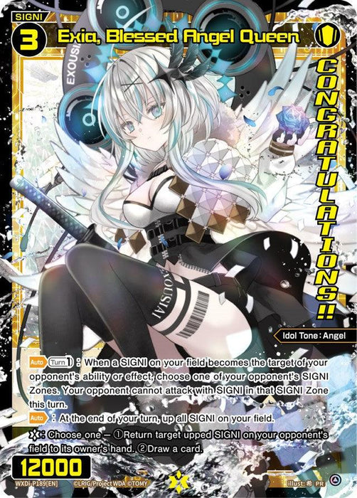 Exia, Blessed Angel Queen (Diva GP/Winner) (WXDi-P189[EN]) [Promo Cards]