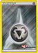 A Pokémon Metal Energy (2011 Play Pokémon Promo) [League & Championship Cards] trading card depicting a Metal Energy with a silver-grey background and metallic textures. The central symbol features three black arrows in a recycling shape surrounding a blank circle. A "Play! Pokémon" logo is at the bottom right corner, marking it as part of League & Championship Cards.